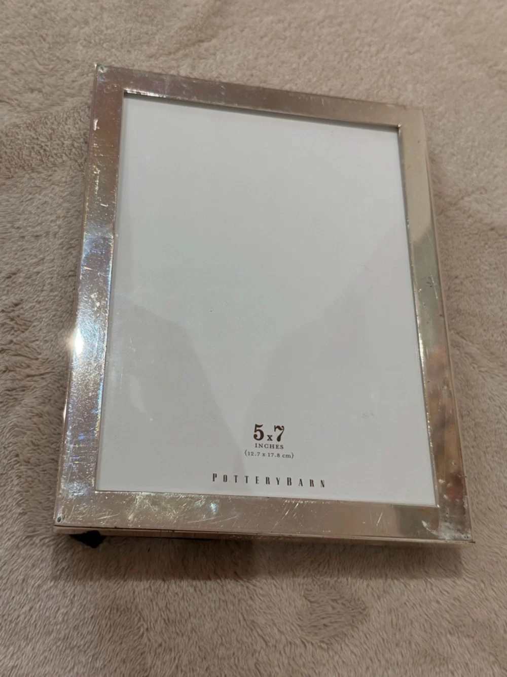 Pottery Barn Silver Metallic 5x7 Frame